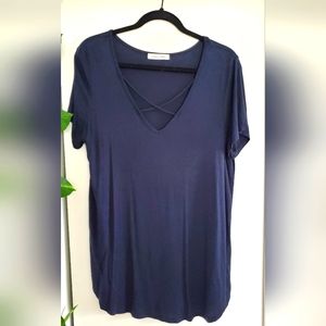 Short sleeve knit top